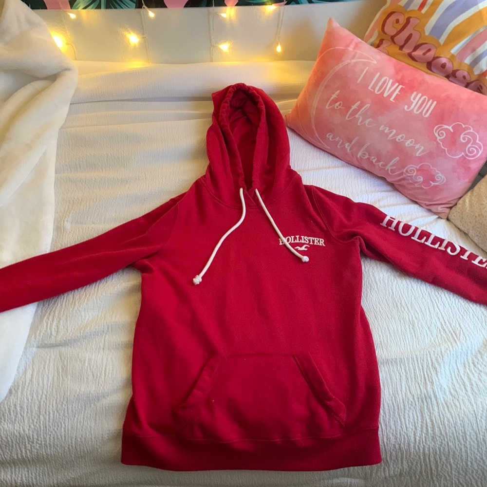 Red hollister sweater
